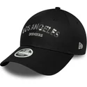 cap-kumer-black-adjustable-strap-9forty-sequin-wordmark-los-angeles-dodgers-mlb-new-era