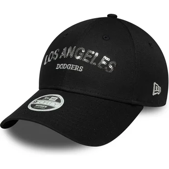 Cap kumer black adjustable strap 9FORTY Sequin Wordmark Los Angeles Dodgers MLB New Era
