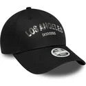 cap-kumer-black-adjustable-strap-9forty-sequin-wordmark-los-angeles-dodgers-mlb-new-era