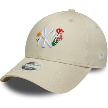 Mütsid kumer beež reguleeritav rihm 9FORTY Floral Icon New York Yankees MLB New Era