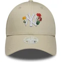 cap-kumer-beige-adjustable-strap-9forty-floral-icon-new-york-yankees-mlb-new-era