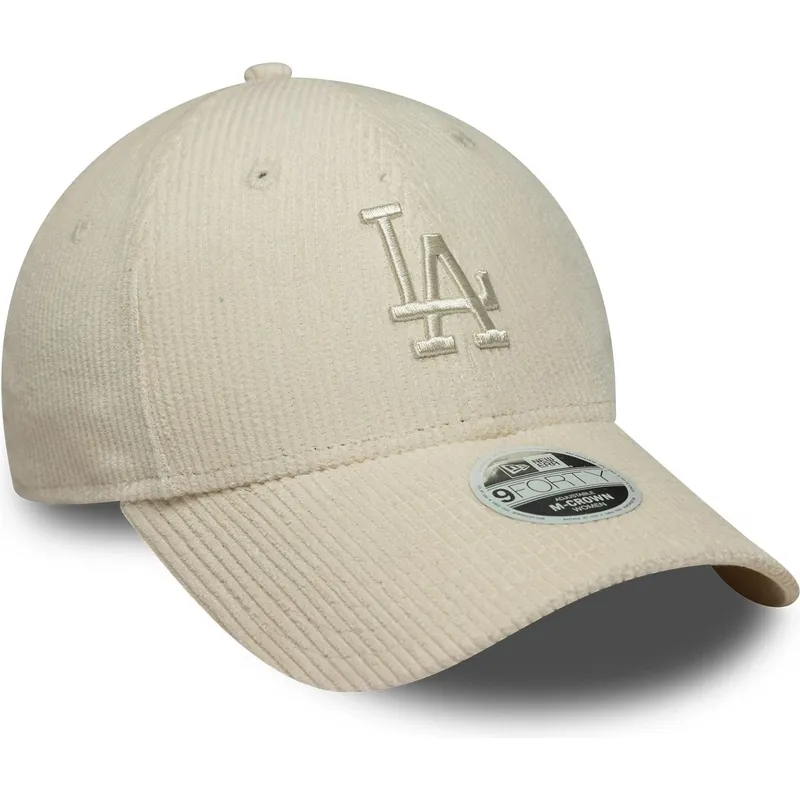 cap-kumer-beige-adjustable-strap-9forty-m-crown-pastel-cord-los-angeles-dodgers-mlb-new-era