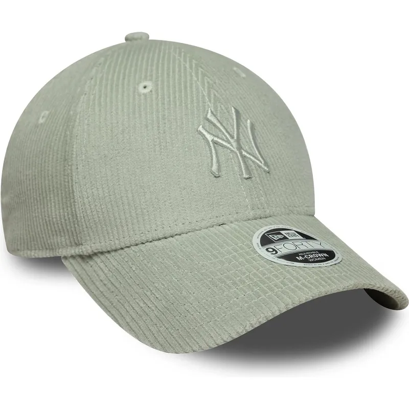 mutsid-kumer-roheline-reguleeritav-9forty-m-crown-pastel-cord-new-york-yankees-mlb-new-era