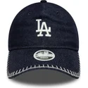 mutsid-kumer-meresinine-reguleeritav-rihm-9twenty-denim-stitch-los-angeles-dodgers-mlb-new-era
