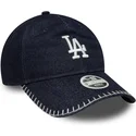 mutsid-kumer-meresinine-reguleeritav-rihm-9twenty-denim-stitch-los-angeles-dodgers-mlb-new-era