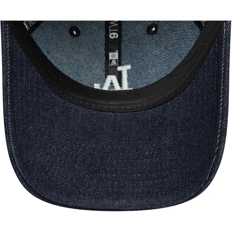 mutsid-kumer-meresinine-reguleeritav-rihm-9twenty-denim-stitch-los-angeles-dodgers-mlb-new-era