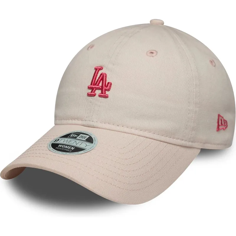 cap-kumer-pink-adjustable-strap-9twenty-washed-mini-los-angeles-dodgers-mlb-new-era