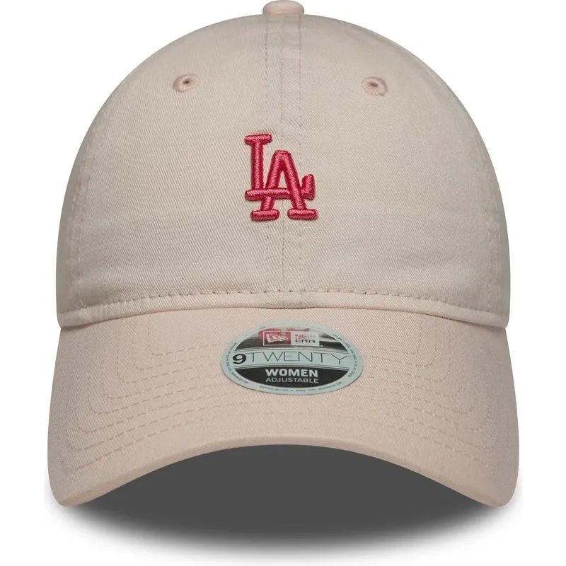 cap-kumer-pink-adjustable-strap-9twenty-washed-mini-los-angeles-dodgers-mlb-new-era