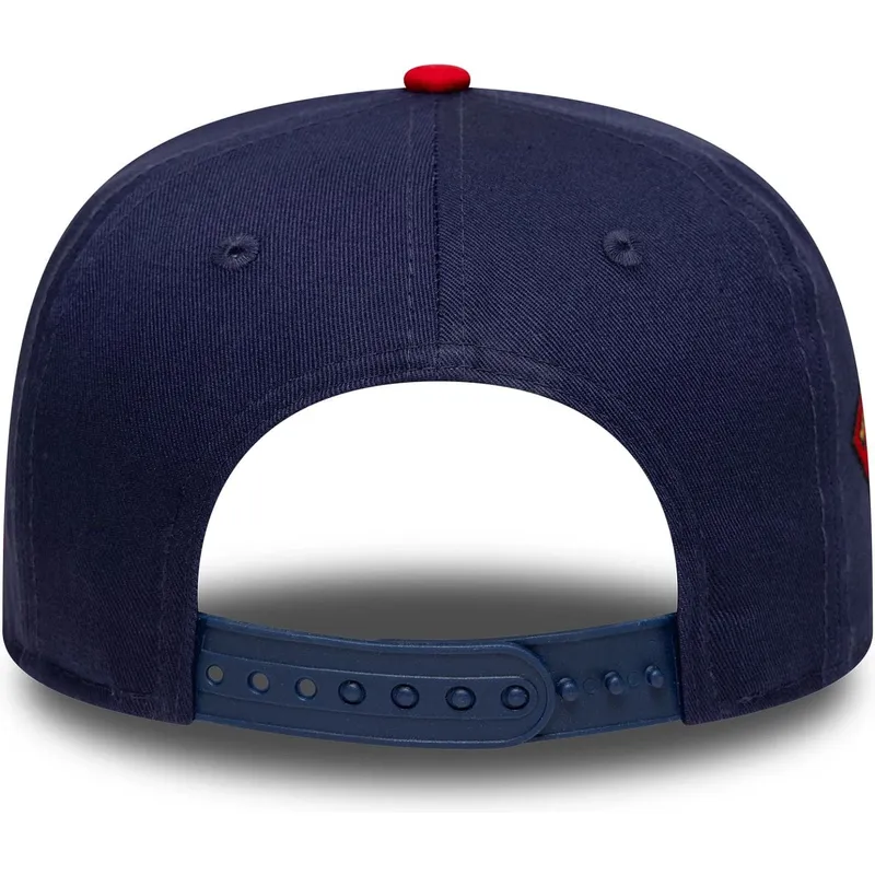 new-era-flat-brim-youth-superman-9fifty-dc-comics-navy-blue-snapback-cap