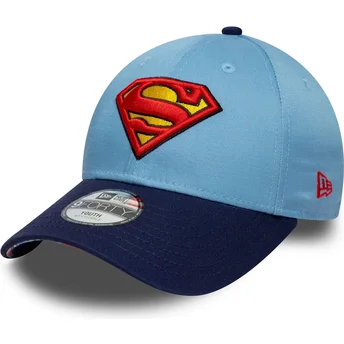 Cap kumer blue adjustable strap lastele 9FORTY Superman DC Comics New Era