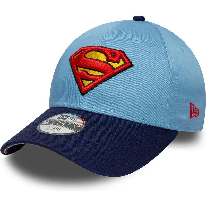 mutsid-kumer-sinine-reguleeritav-lastele-9forty-superman-dc-comics-new-era