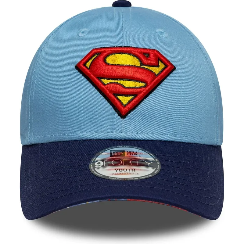 mutsid-kumer-sinine-reguleeritav-lastele-9forty-superman-dc-comics-new-era