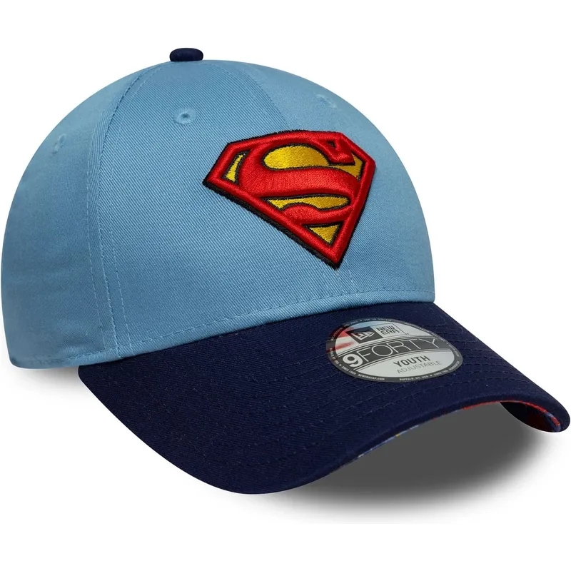 mutsid-kumer-sinine-reguleeritav-lastele-9forty-superman-dc-comics-new-era