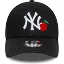 cap-kumer-black-adjustable-strap-lastele-9forty-fruit-icon-new-york-yankees-mlb-new-era