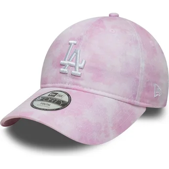 Cap kumer pink adjustable strap lastele 9TWENTY Tie Dye Los Angeles Dodgers MLB New Era