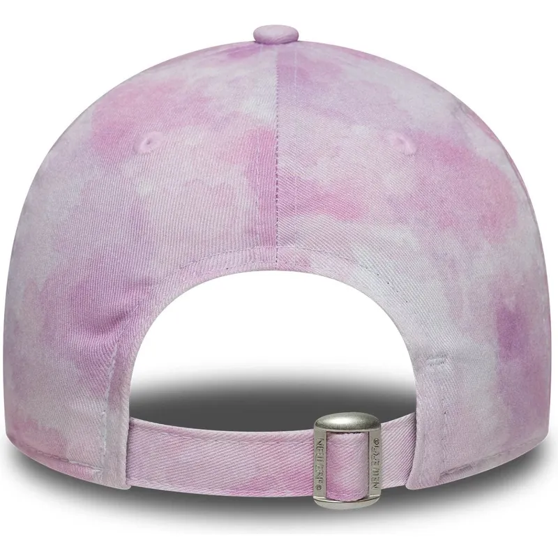 cap-kumer-pink-adjustable-strap-lastele-9twenty-tie-dye-los-angeles-dodgers-mlb-new-era