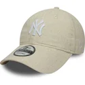 mutsid-kumer-beez-reguleeritav-9twenty-linen-new-york-yankees-mlb-new-era