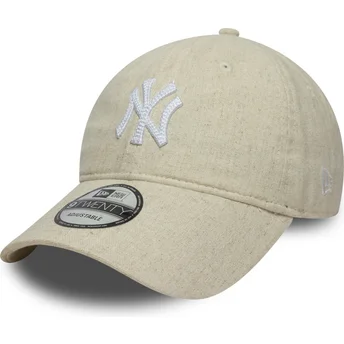Mütsid kumer beež reguleeritav 9TWENTY Linen New York Yankees MLB New Era