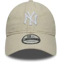 mutsid-kumer-beez-reguleeritav-9twenty-linen-new-york-yankees-mlb-new-era