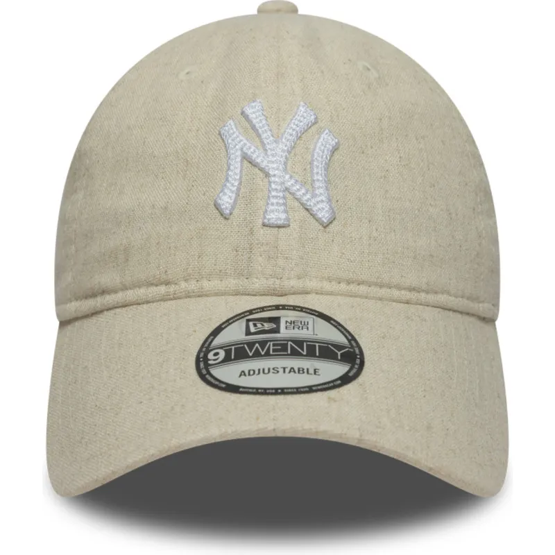 mutsid-kumer-beez-reguleeritav-9twenty-linen-new-york-yankees-mlb-new-era