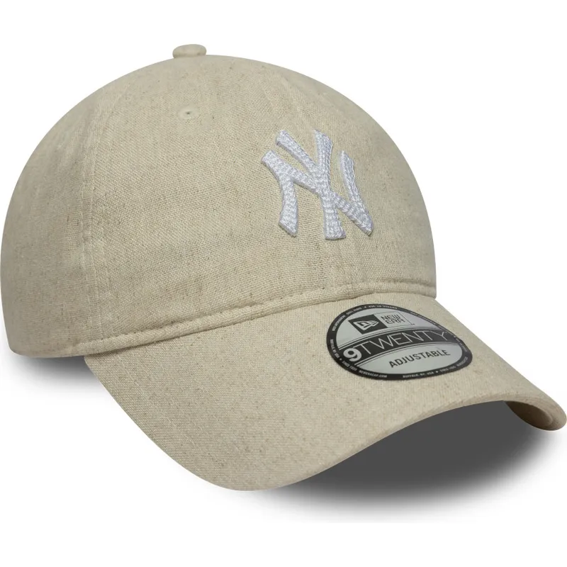 mutsid-kumer-beez-reguleeritav-9twenty-linen-new-york-yankees-mlb-new-era