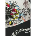 mutsid-kumer-valge-snapback-tattoo-eagle-graphic-ed-hardy