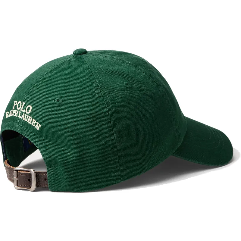 mutsid-kumer-roheline-reguleeritav-rihm-classic-sport-twill-polo-bear-polo-ralph-lauren