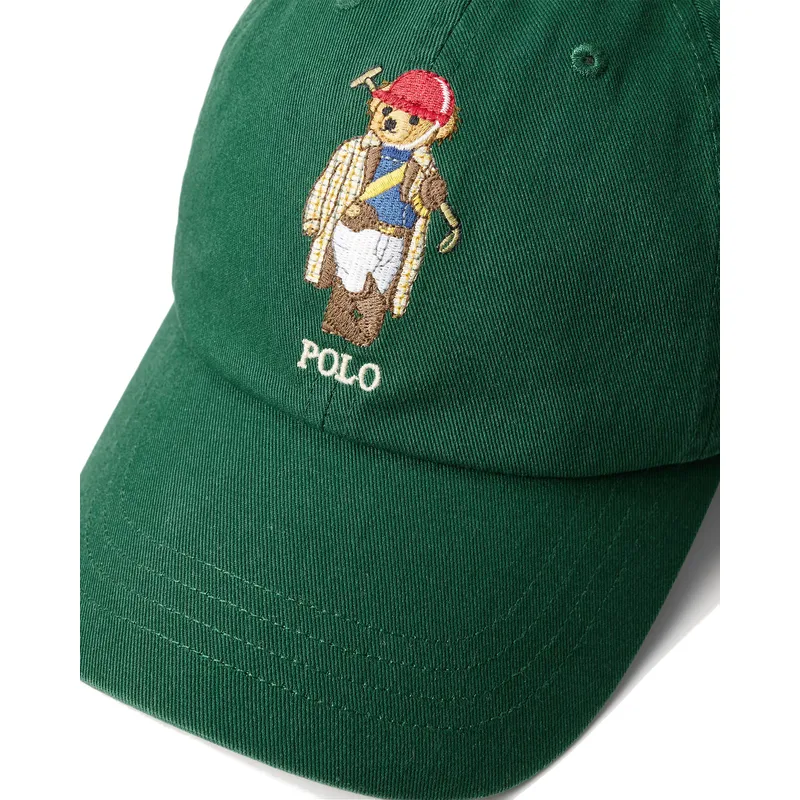 mutsid-kumer-roheline-reguleeritav-classic-sport-twill-bear-polo-ralph-lauren