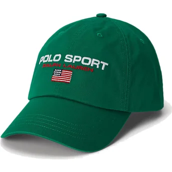 Mütsid kumer roheline reguleeritav Sport Twill Polo Ralph Lauren