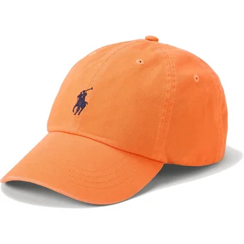 Mütsid kumer oranž reguleeritav Classic Sport Cotton Chino Polo Ralph Lauren