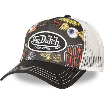 Von Dutch SUBL16 Black Trucker Hat