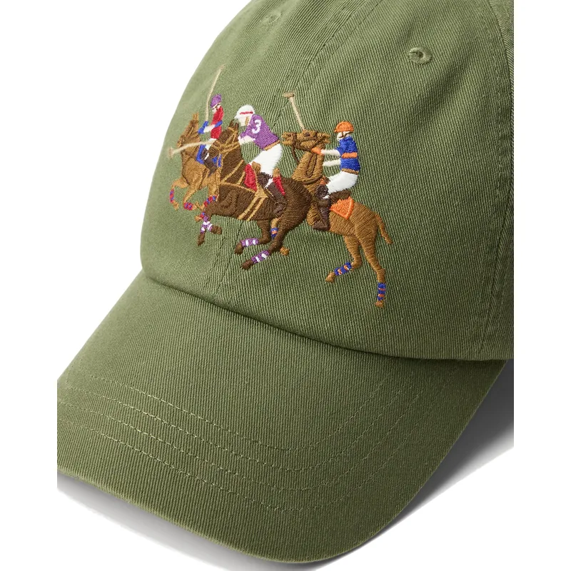 mutsid-kumer-roheline-reguleeritav-twill-triple-pony-polo-ralph-lauren mutsid-kumer-roheline-reguleeritav-twill-triple-pony-polo-ralph-lauren