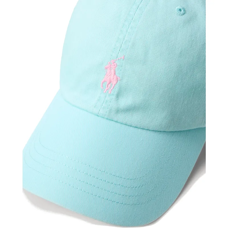 polo-ralph-lauren-curved-brim-pink-logo-cotton-chino-classic-sport-light-blue-adjustable-cap