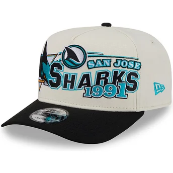 Cap kumer beige snapback 9FIFTY A Frame Classic San Jose Sharks NHL New Era