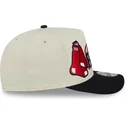 new-era-curved-brim-9fifty-a-frame-classic-boston-red-sox-mlb-beige-and-black-snapback-cap