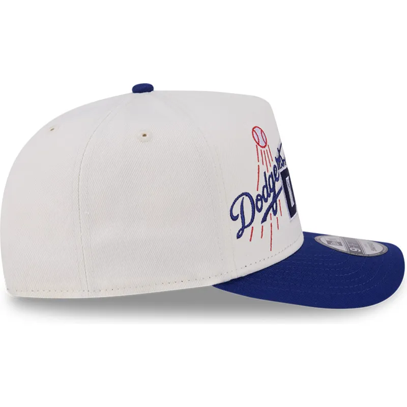 new-era-curved-brim-9fifty-a-frame-classic-los-angeles-dodgers-mlb-beige-and-blue-snapback-cap