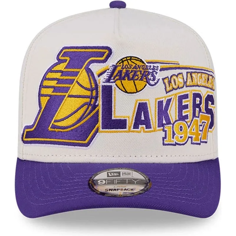 cap-kumer-beige-snapback-9fifty-a-frame-classic-los-angeles-lakers-nba-new-era