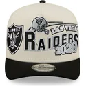 new-era-curved-brim-9fifty-a-frame-classic-las-vegas-raiders-nfl-beige-and-black-snapback-cap