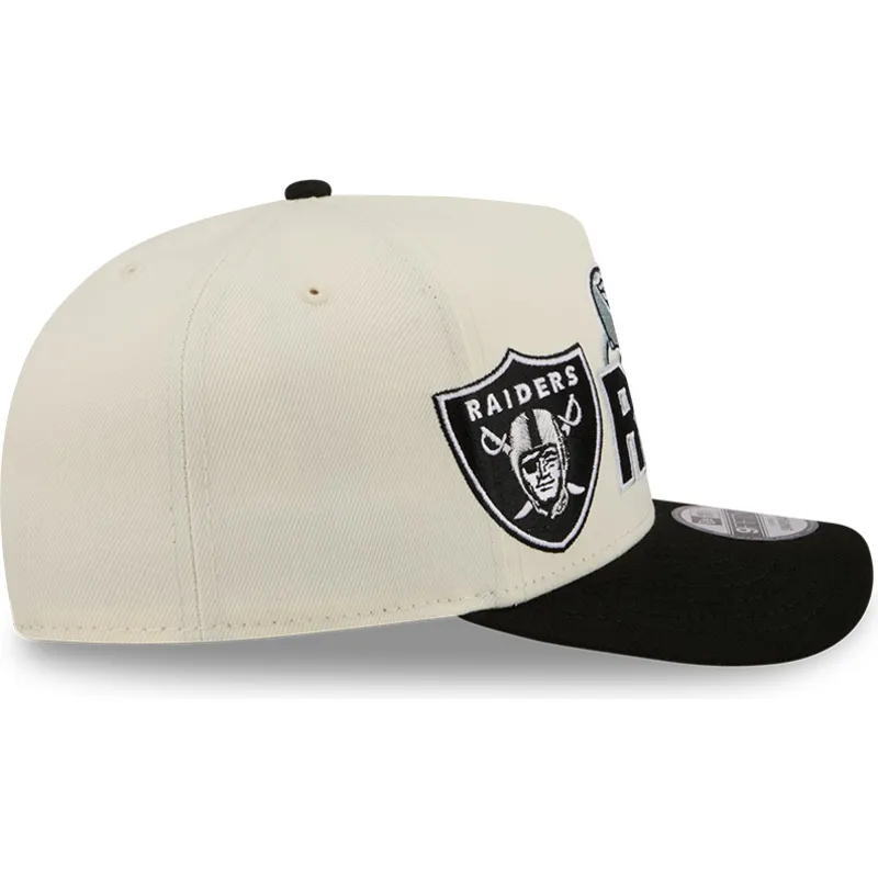 cap-kumer-beige-snapback-9fifty-a-frame-classic-las-vegas-raiders-nfl-new-era