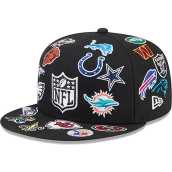 Cap lame black ajustada 59FIFTY All Over NFL New Era