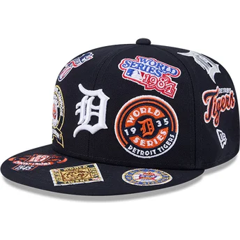 Cap lame navy blue ajustada 59FIFTY All Over Detroit Tigers MLB New Era