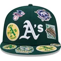 mutsid-lame-roheline-liibuv-59fifty-all-over-oakland-athletics-mlb-new-era