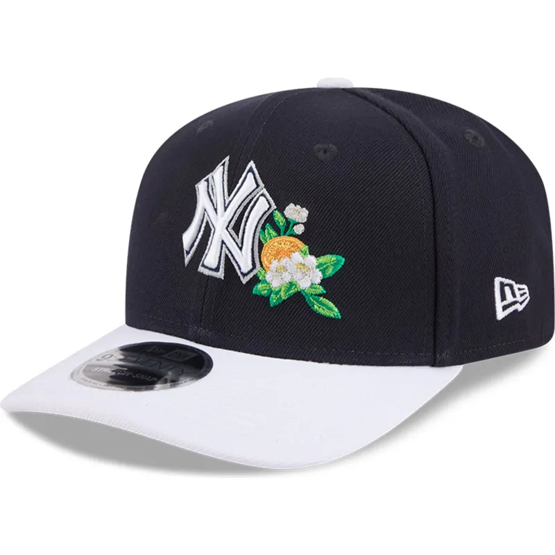mutsid-kumer-meresinine-snapback-9seventy-stretch-snap-flower-new-york-yankees-mlb-new-era