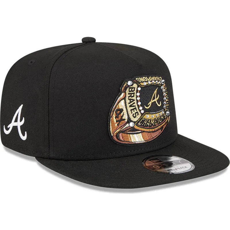 new-era-flat-brim-9fifty-a-frame-ring-atlanta-braves-mlb-black-snapback-cap