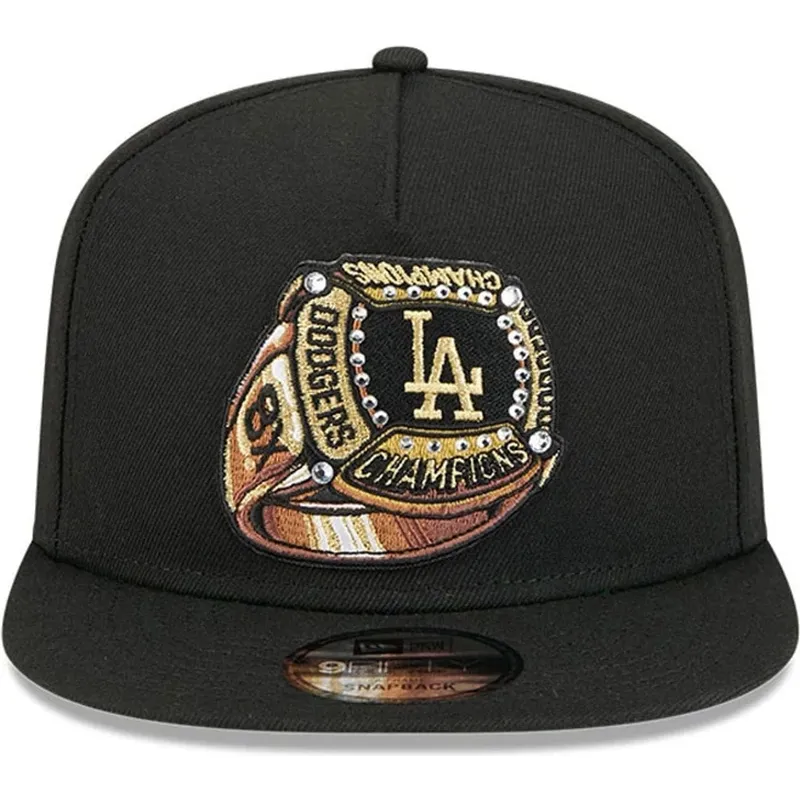 cap-lame-black-snapback-9fifty-a-frame-ring-los-angeles-dodgers-mlb-new-era cap-lame-black-snapback-9fifty-a-frame-ring-los-angeles-dodgers-mlb-new-era