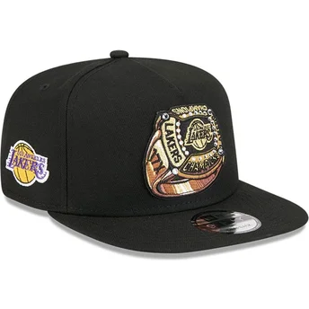 Cap lame black snapback 9FIFTY A Frame Ring Los Angeles Lakers NBA New Era