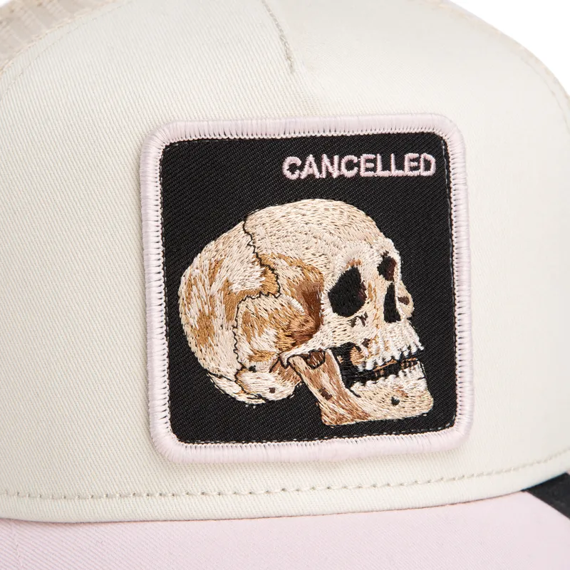 mutsid-kumer-mitmevarviline-snapback-the-cancelled-skull-whisper-the-farm-goorin-bros