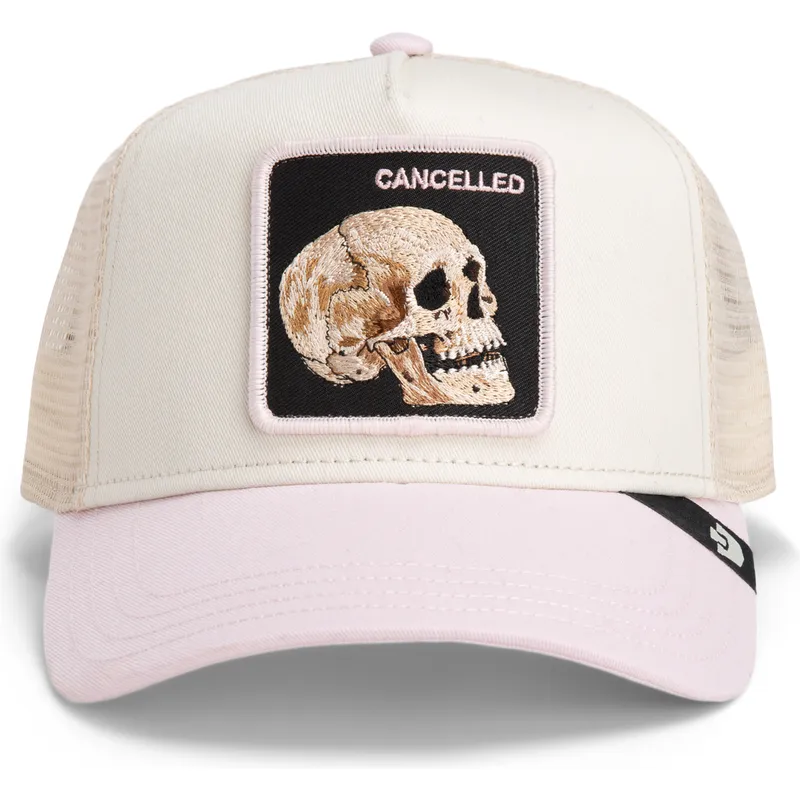 mutsid-kumer-mitmevarviline-snapback-the-cancelled-skull-whisper-the-farm-goorin-bros