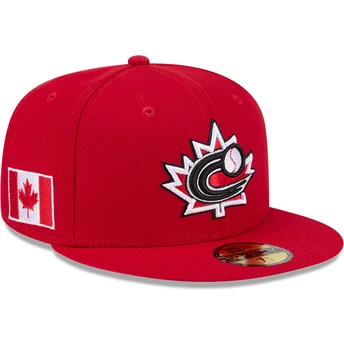 Mütsid lame punane reguleeritav 59FIFTY Canada 2026 World Baseball Classic World Baseball Classic New Era