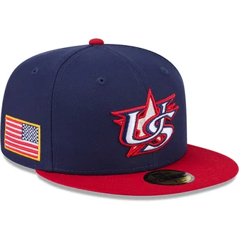 Mütsid lame meresinine reguleeritav 59FIFTY USA 2026 World Baseball Classic World Baseball Classic New Era